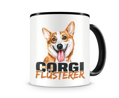 Tasse mit dem Motiv Corgi Flsterer