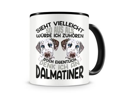 Tasse mit dem Motiv Sieht vielleicht so aus Dalmatiner