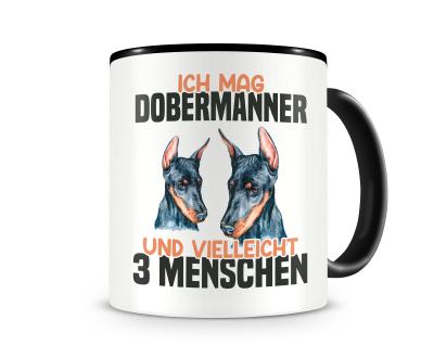 Tasse mit dem Motiv Ich mag Dobermann