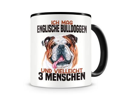 Tasse mit dem Motiv Ich mag Englische Bulldogge