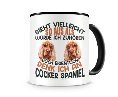 Tasse mit dem Motiv Sieht vielleicht so aus Cocker Spaniel