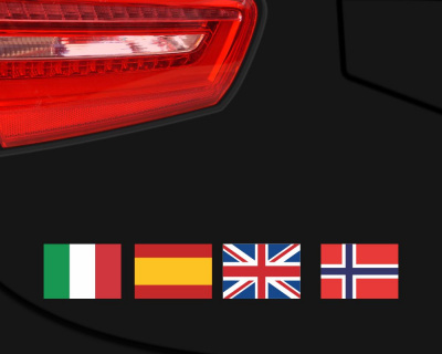 Aufkleber Set Europa Flaggen Aufkleber