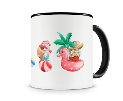 Tasse mit dem Motiv Sommer Gnom Party Gummi Enten