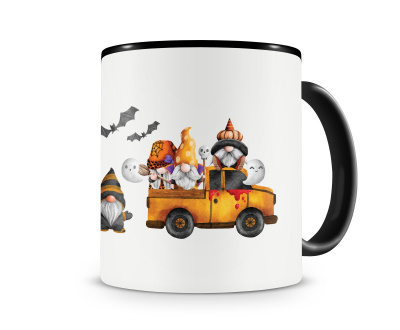 Tasse mit dem Motiv Halloween Gnom Pickup