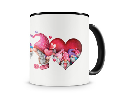 Tasse mit dem Motiv Valentins Gnome Herz