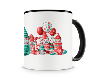 Tasse mit dem Motiv Weihnachts Gnom Party