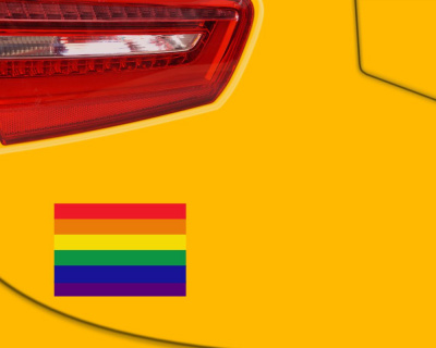 Regenbogenfahne Aufkleber | Peace Pride LGBTQ - Ansicht 2