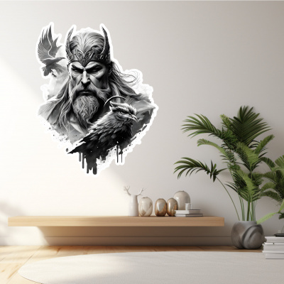 Buntes Wandtattoo 