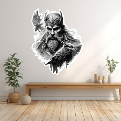 Buntes Wandtattoo 