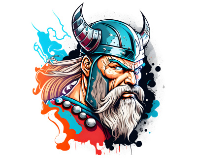 Wikinger Thor Aufkleber