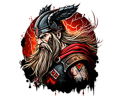 Wikinger Ragnar Aufkleber