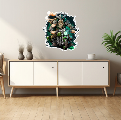 Buntes Wandtattoo 