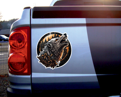 Wikinger Wolf Fenrir Aufkleber - Ansicht 3