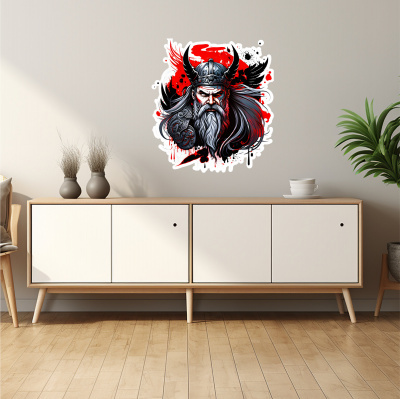 Buntes Wandtattoo 