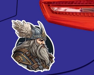 Odin der Wikinger Aufkleber - Ansicht 3