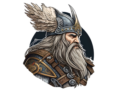 Odin der Wikinger Aufkleber
