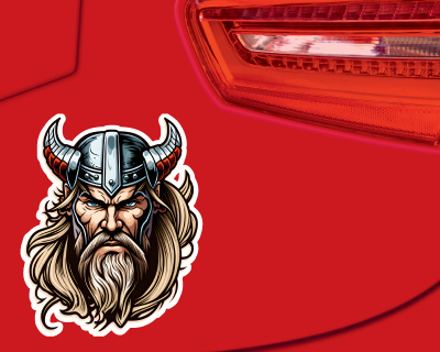 Viking Warrior Aufkleber - Ansicht 3