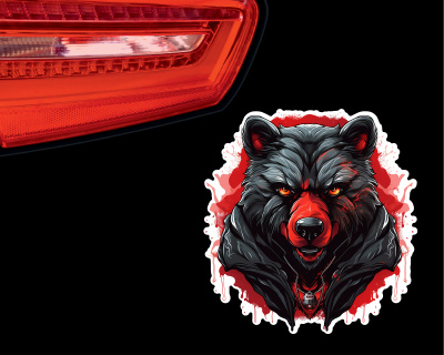 Grizzly Br Aufkleber - Ansicht 3