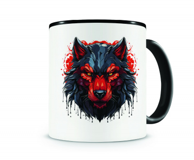 Tasse mit dem Motiv Wolf Tasse