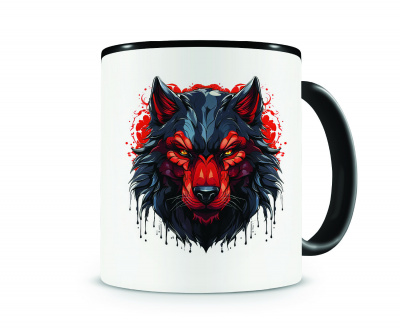 Tasse mit dem Motiv Wolf