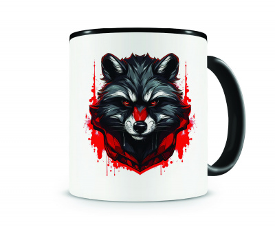 Tasse mit dem Motiv Waschbr