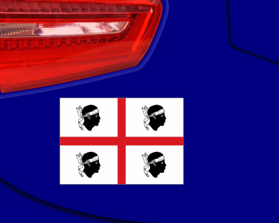 Sardinien Flagge Aufkleber - Ansicht 2