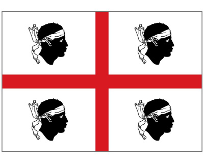 Sardinien Flagge Aufkleber