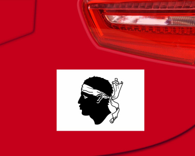 Korsika Flagge Aufkleber - Ansicht 2