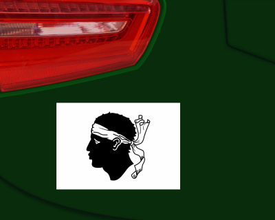 Korsika Flagge Aufkleber