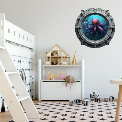 Buntes Wandtattoo 