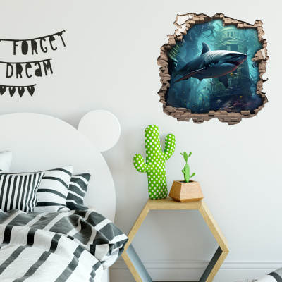 Buntes Wandtattoo 