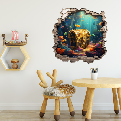 Buntes Wandtattoo 