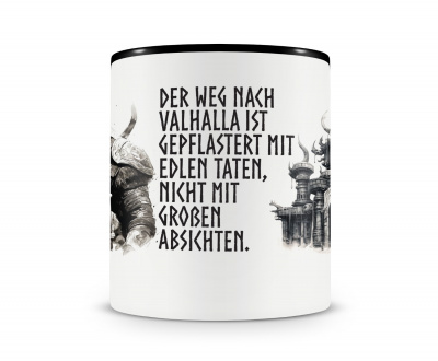 Tasse mit dem Motiv Edle Taten fhren nach Valhalla - Ansicht 3