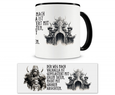 Tasse mit dem Motiv Edle Taten fhren nach Valhalla