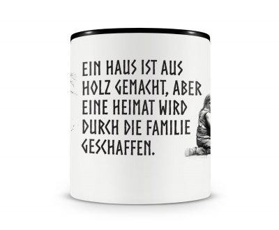 Tasse mit dem Motiv Familie schafft Heimat - Ansicht 3