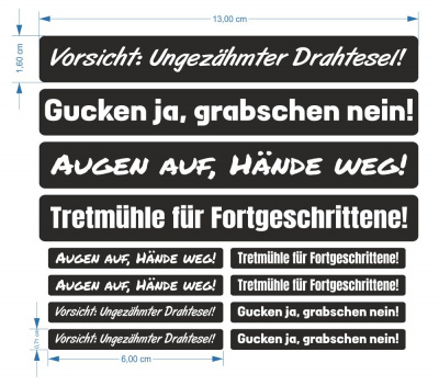 Aufkleber Sprche Set - Ansicht 4