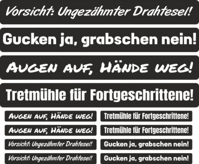 Aufkleber Sprche Set - Ansicht 1
