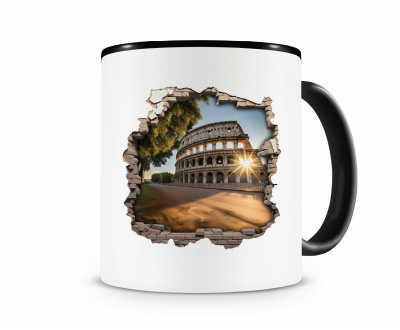 Tasse mit dem Motiv Wandriss mit Colosseum