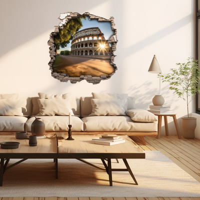 Buntes Wandtattoo 