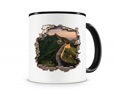 Tasse mit dem Motiv Wandriss mit Chinesische Mauer