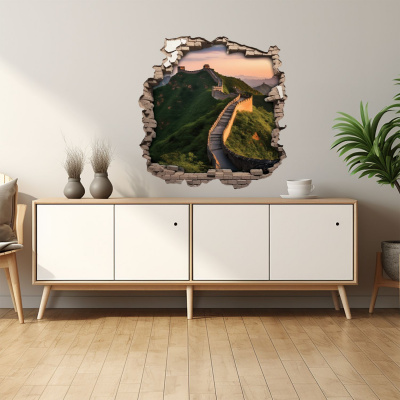 Buntes Wandtattoo 
