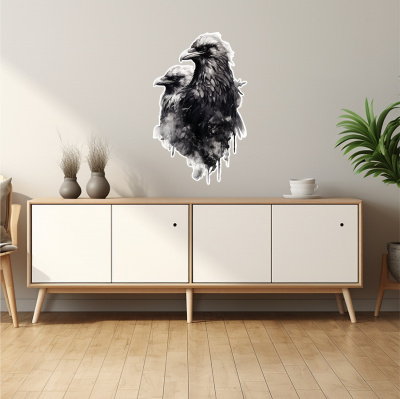 Buntes Wandtattoo 
