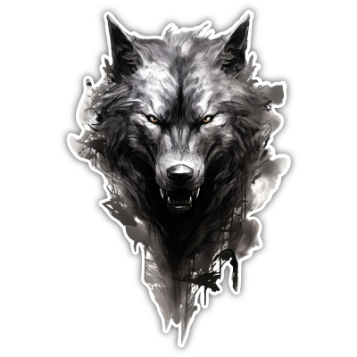 Wolf Fenrir Aufkleber - Ansicht 1
