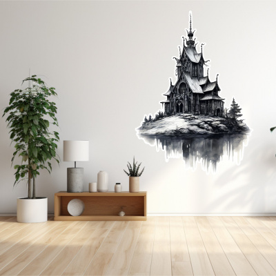 Buntes Wandtattoo 