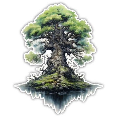 Yggdrasil Bunt Aufkleber