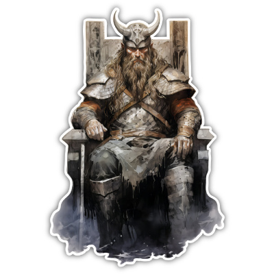 Wikinger Jarl Bunt Aufkleber - Ansicht 1