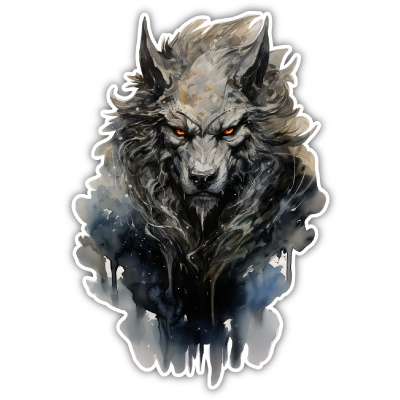 Fenrir Bunt Aufkleber - Ansicht 1