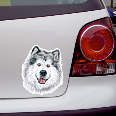 Alaskan Malamute Aufkleber Bunt - Ansicht 3