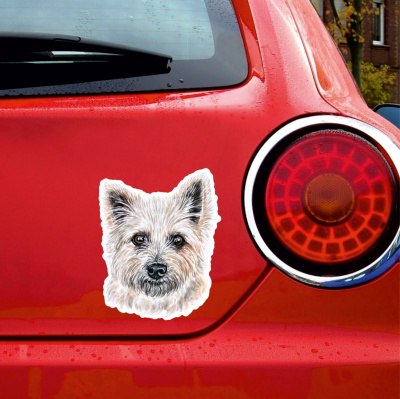 Cairn Terrier Aufkleber Bunt - Ansicht 3