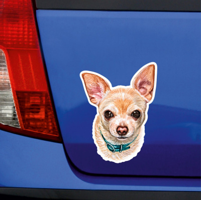 Ser Chihuahua Aufkleber Bunt - Ansicht 3